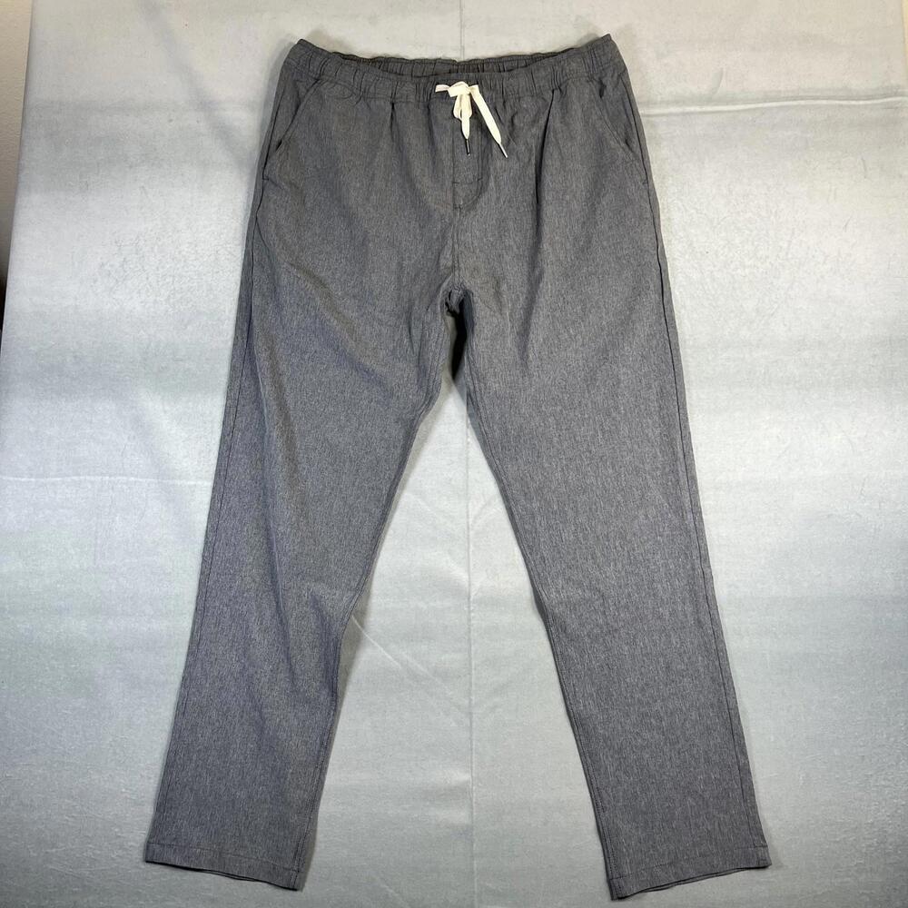 Fair Harbor One Pant Mens XXL Gray Lined Performance Yoga Quick Dry